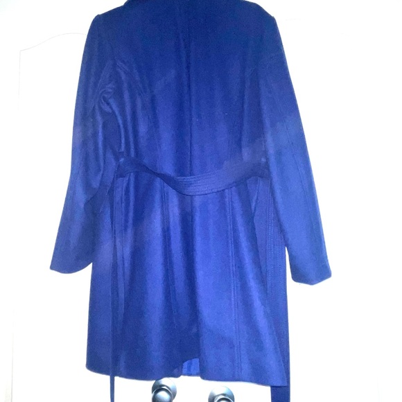 Royal Blue London Fog Women’s Wool Coat - Picture 3 of 8
